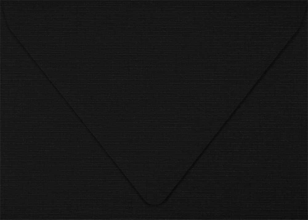 Black Linen 32lb A1 Contour Flap Envelopes (3 5/8 x 5 1/8)