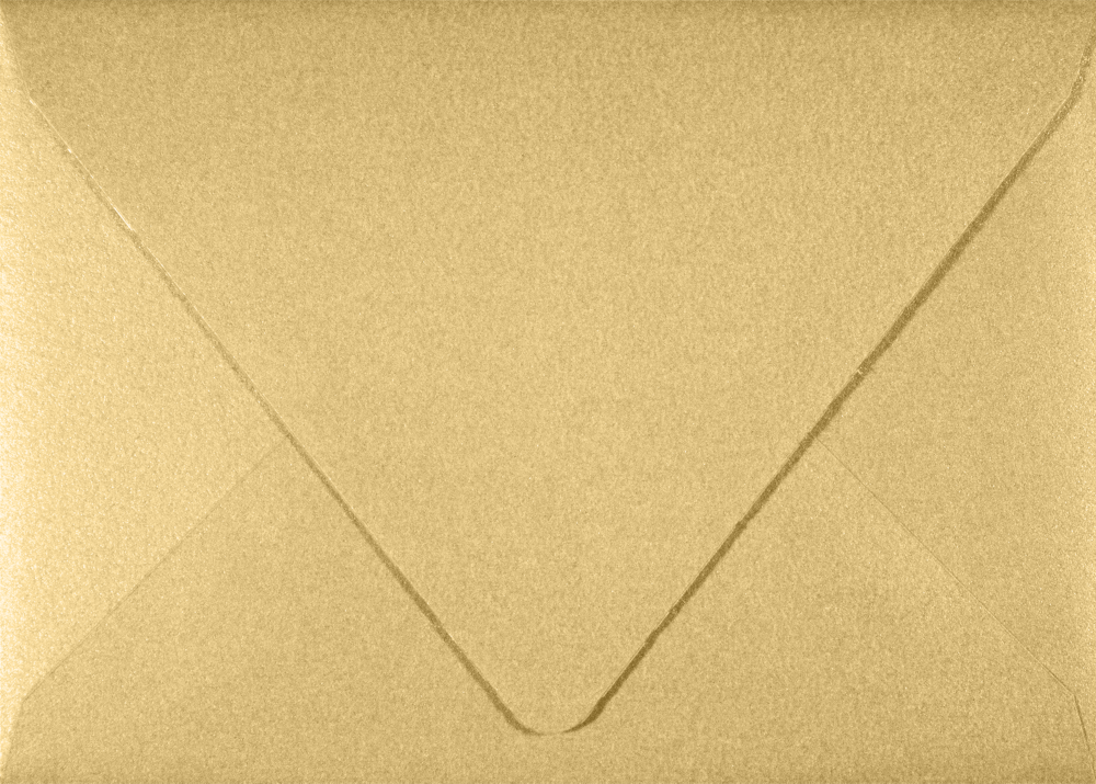 Light Gold Blonde Metallic 32lb A1 Contour Flap Envelopes (3 5/8 x 5 1/8)
