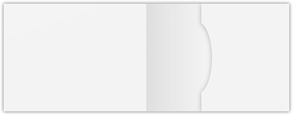White Semi-Gloss 14pt C1S 2 3/4 x 3 3/4 One Pocket Key Card Holders with 2 1/4 Inch Pocket