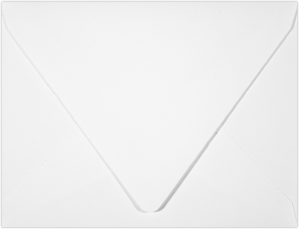 White 28lb A2 Contour Flap Envelopes (4 3/8 x 5 3/4)