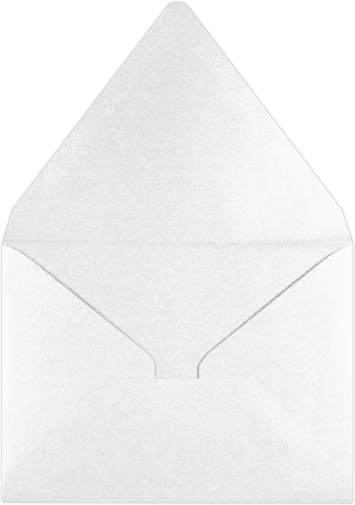 Crystal White Metallic 32lb A2 Contour Flap Envelopes (4 3/8 x 5 3/4