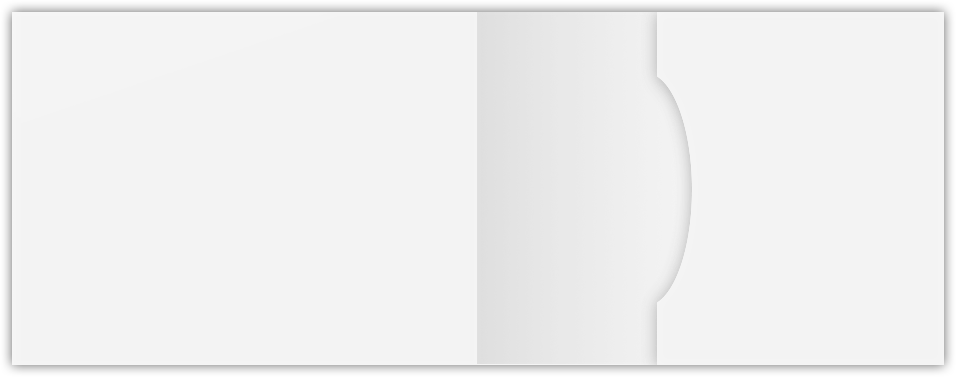 White Semi-Gloss 14pt C2S 2 3/4 x 3 3/4 One Pocket Key Card Holders with 2 1/4 Inch Pocket
