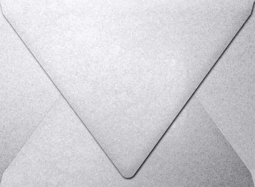 Silver Metallic 32lb A7 Contour Flap Envelopes (5 1/4 x 7 1/4)