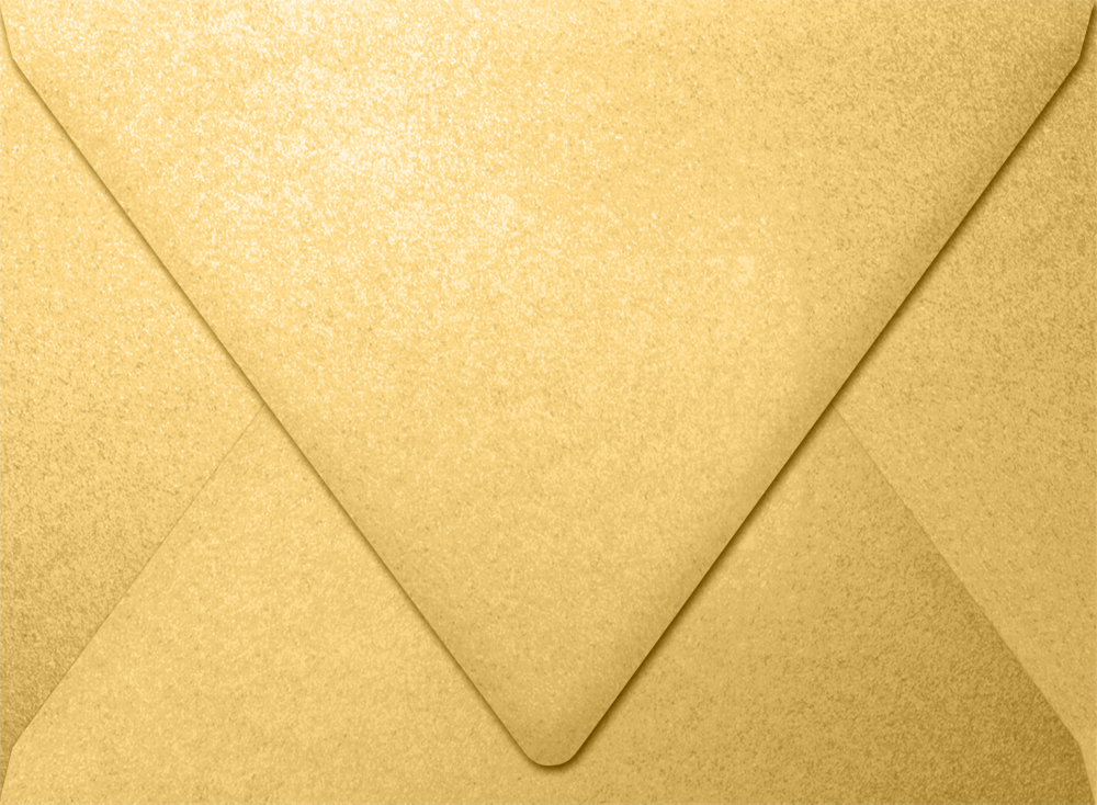Gold Metallic 32lb A7 Contour Flap Envelopes (5 1/4 x 7 1/4)