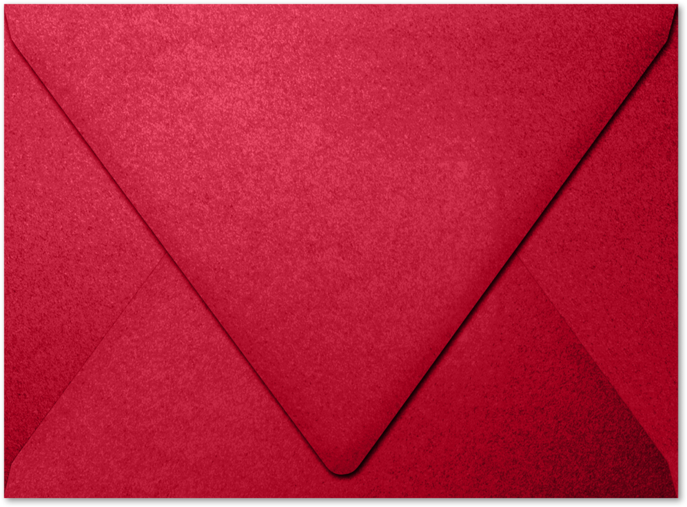 Jupiter Red Metallic 32lb A7 Contour Flap Envelopes (5 1/4 x 7 1/4)