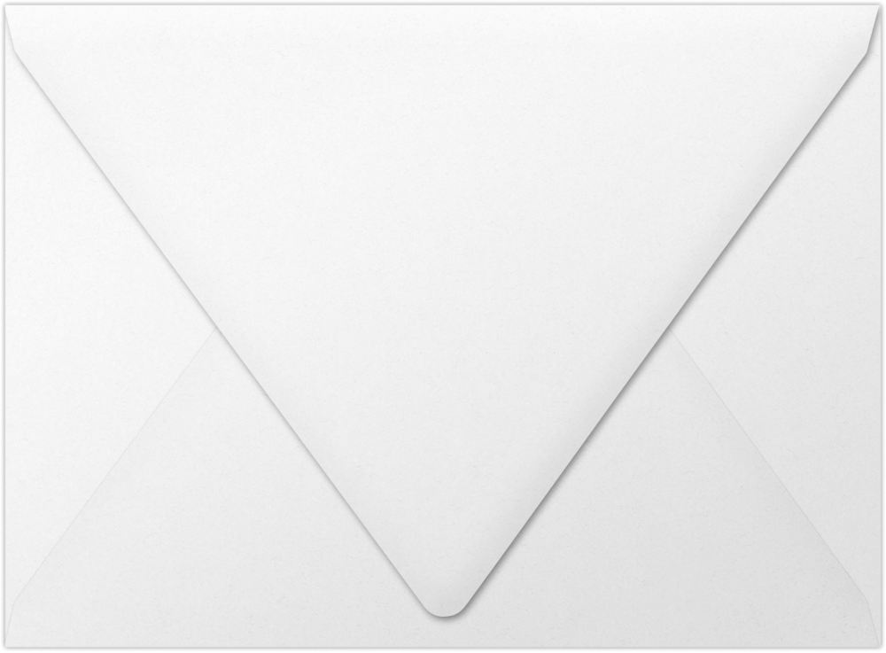 White Recycled 32lb A7 Contour Flap Envelopes (5 1/4 x 7 1/4)