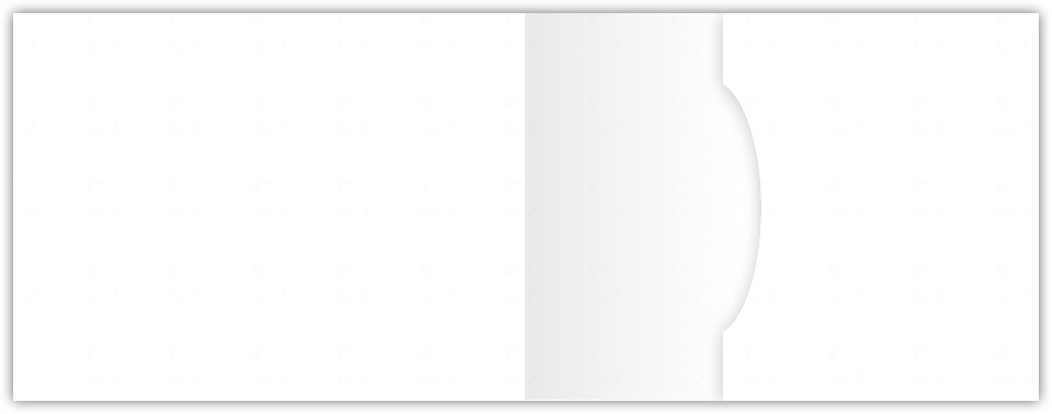 White Smooth 150lb 2 3/4 x 3 3/4 One Pocket Key Card Holders with 2 1/4 Inch Pocket