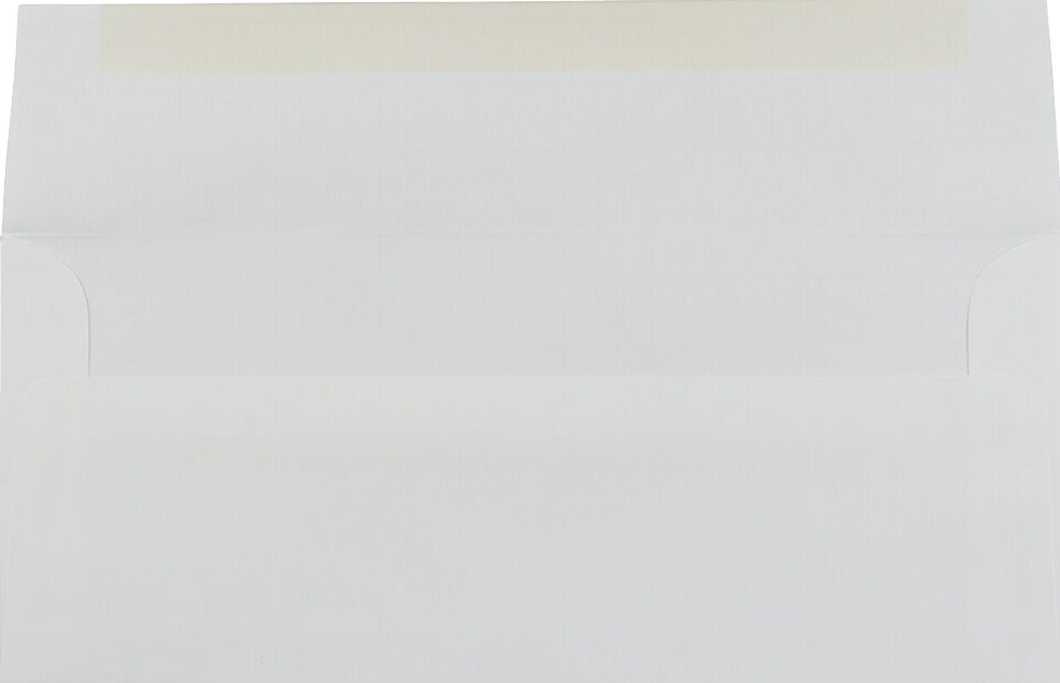 White Laid 24lb Strathmore #10 Square Flap Premium Envelopes (4 1/8 x 9 1/2)