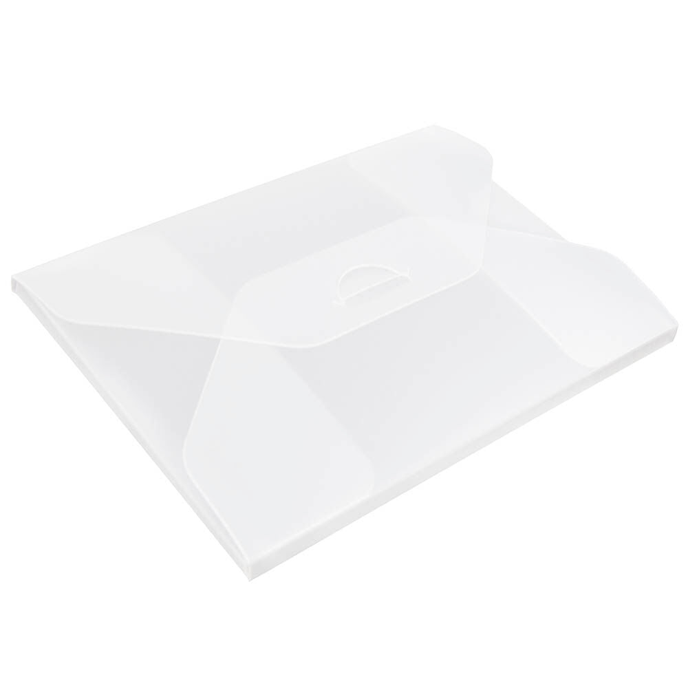 Clear Frost Small 4 1/4 x 6 1/4 x 1/4 Plastic Portfolios