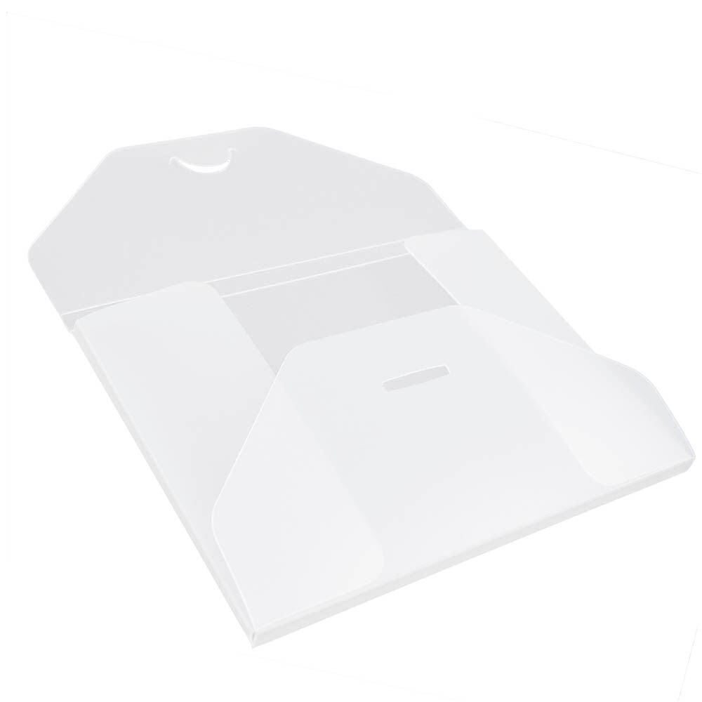 Clear Frost Small 4 1/4 x 6 1/4 x 1/4 Plastic Portfolios