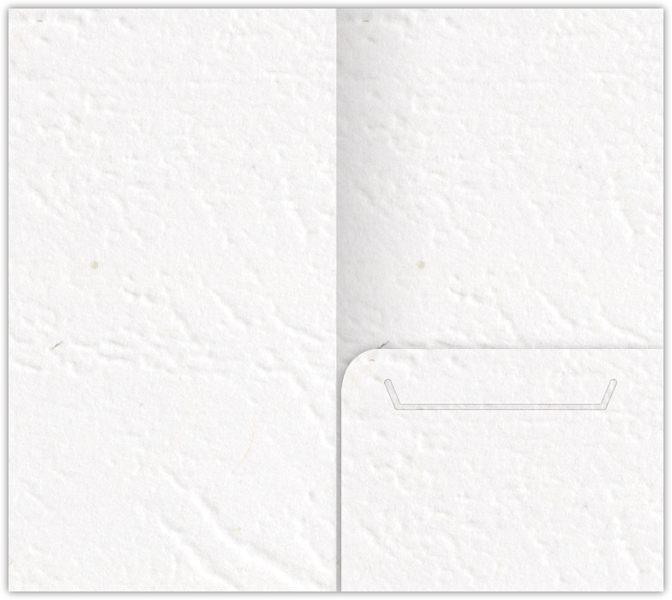 White Cordwain 90lb 3 3/8 x 6 One Pocket Key Card Holders with 2 1/2 Inch Pocket