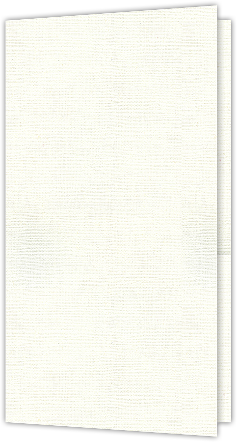 White Hopsack 90lb 3 3/8 x 6 One Pocket Key Card Holders with 2 1/2 Inch Pocket