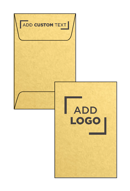 Gold Metallic 32lb #1 Coin Envelopes (2 1/4 x 3 1/2)