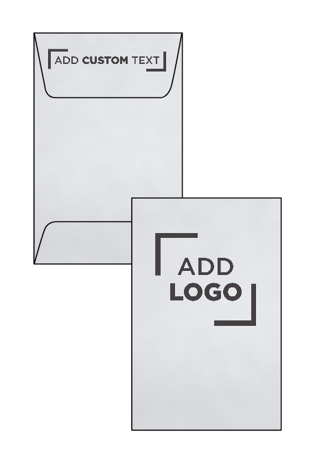 Silver Metallic 32lb #1 Coin Envelopes (2 1/4 x 3 1/2)