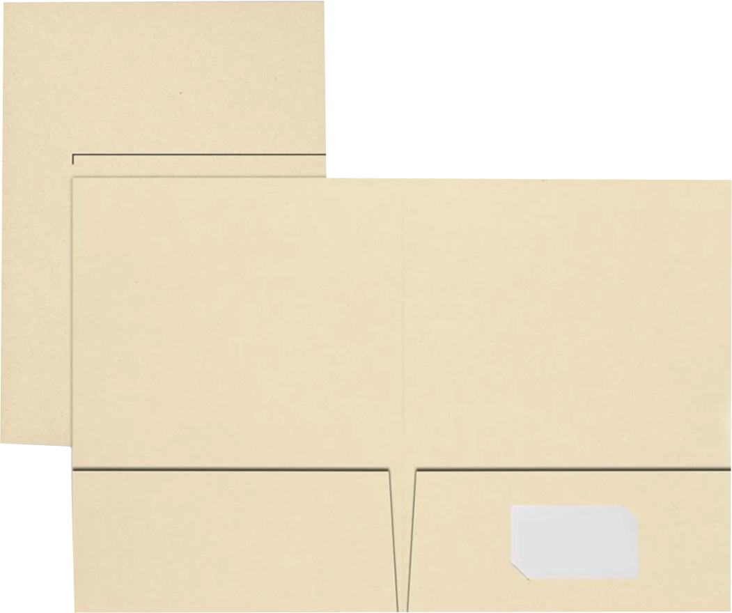 Natural Linen 9 x 12 Folders