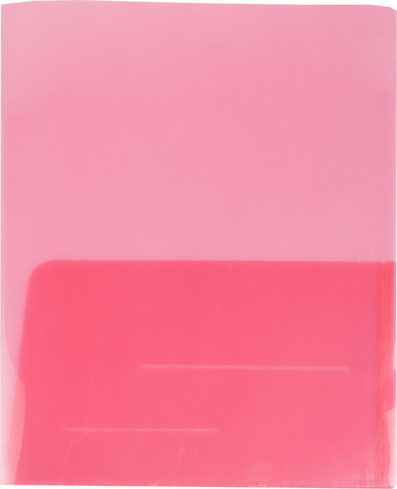Pink 9 x 12 Plastic Regular Weight Folders
