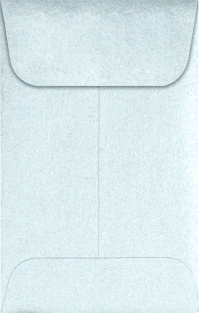 Aquamarine Blue Metallic 32lb #1 Coin Envelopes (2 1/4 x 3 1/2)