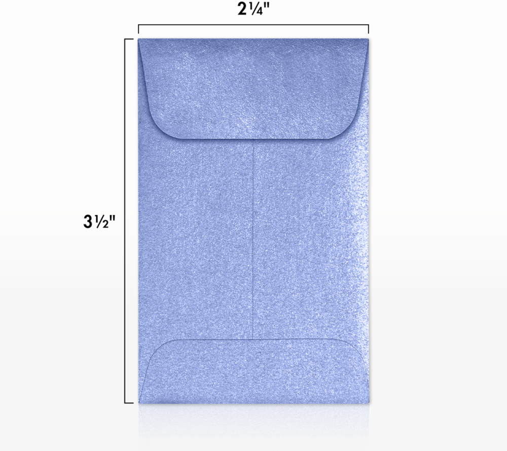 Vista Purple Metallic 32lb #1 Coin Envelopes (2 1/4 x 3 1/2)