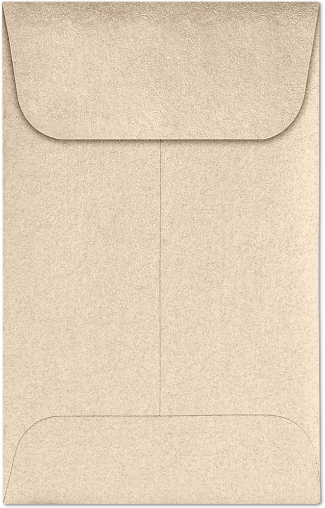 Light Brown Taupe Metallic 32lb #1 Coin Envelopes (2 1/4 x 3 1/2)