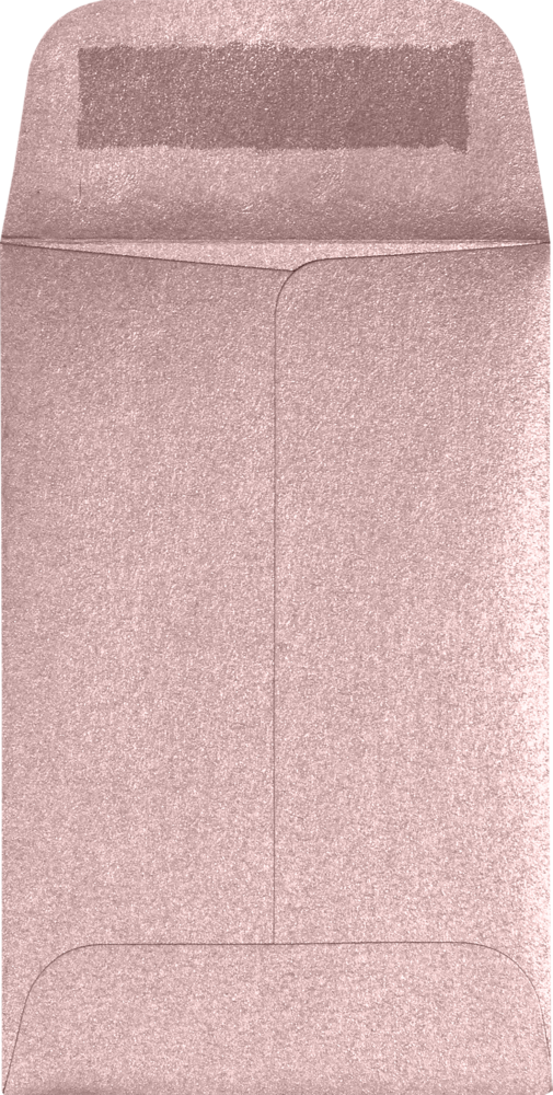 Misty Rose Pink Metallic 84lb #1 Coin Envelopes (2 1/4 x 3 1/2)