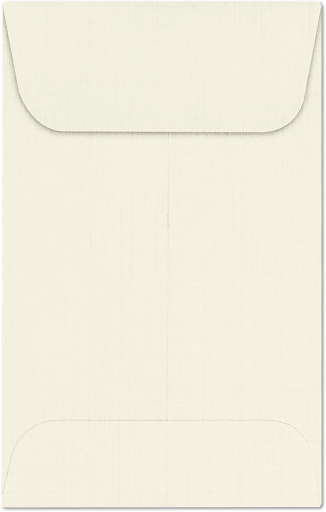 Natural Linen 32lb #1 Coin Envelopes (2 1/4 x 3 1/2)