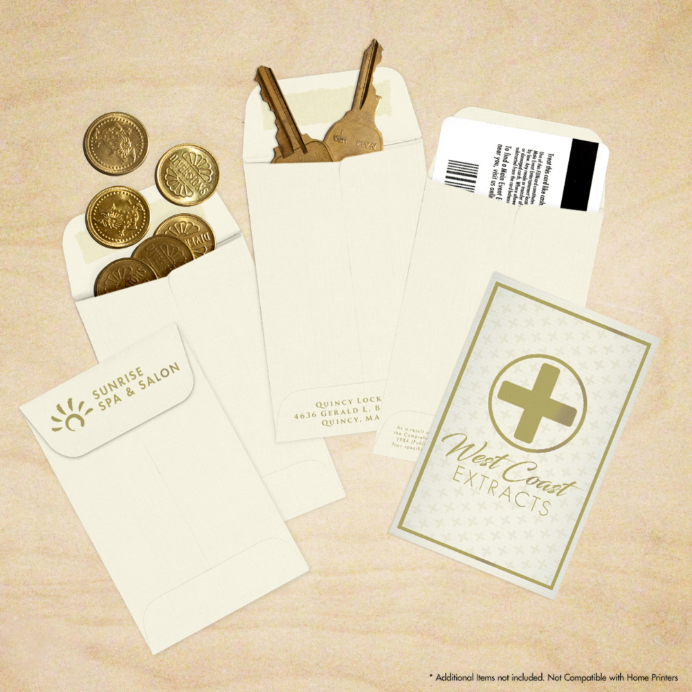 Natural Linen 32lb #1 Coin Envelopes (2 1/4 x 3 1/2)