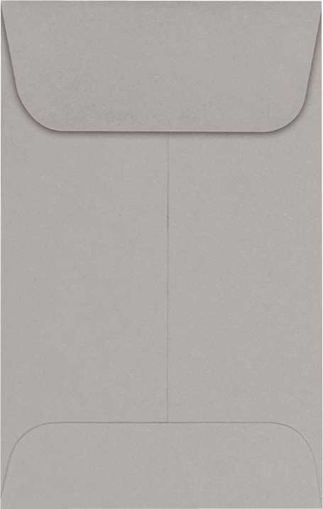 Pastel Gray 24lb #1 Coin Envelopes (2 1/4 x 3 1/2)