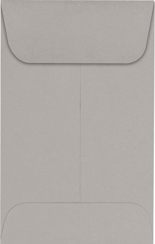 Pastel Gray 24lb #1 Coin Envelopes (2 1/4 x 3 1/2)