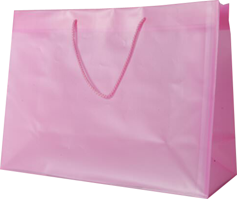 Ultra Pink X-Large Horizontal Shopping Bags (15 x 12 x 6)
