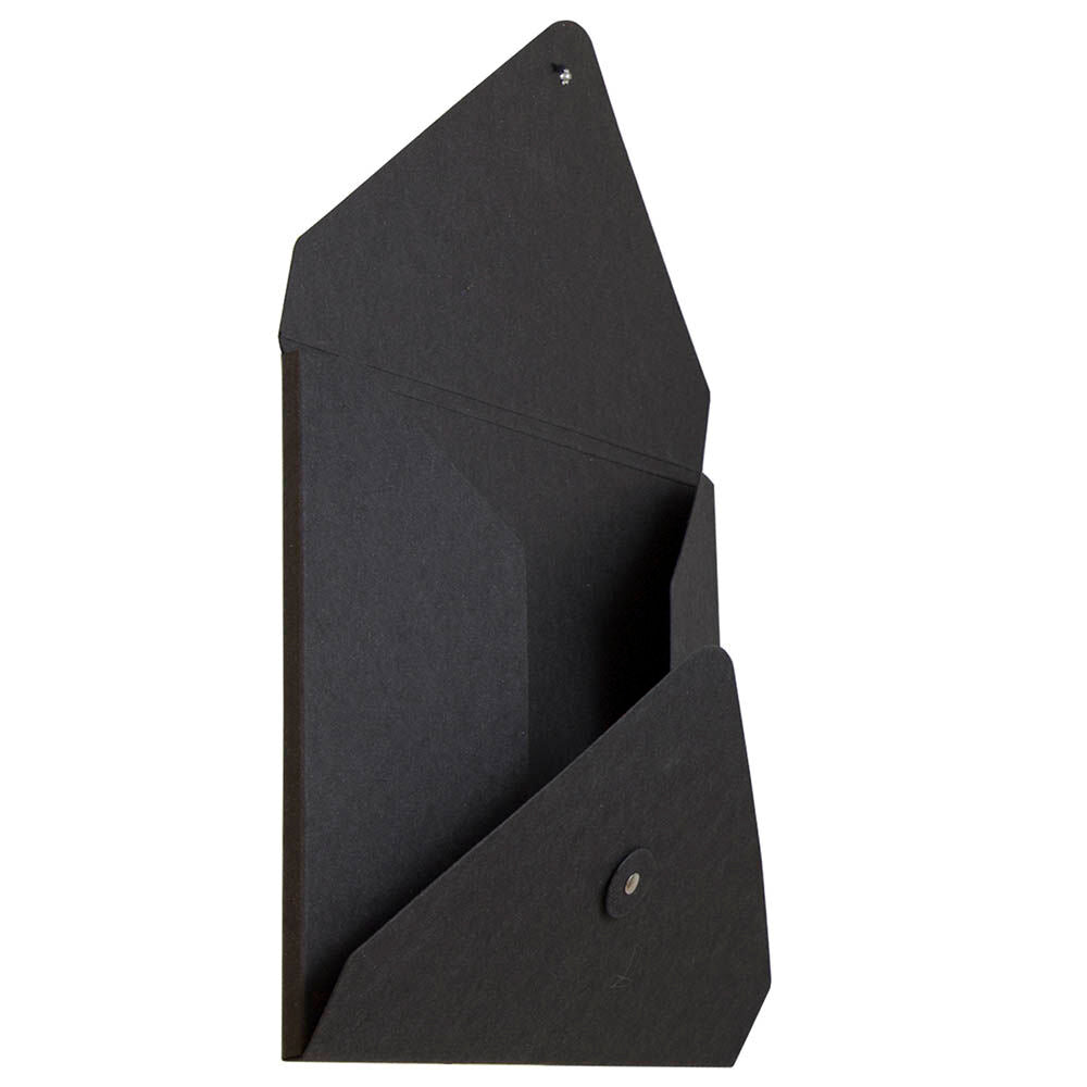 Black Kraft Medium 9 1/2 x 12 x 1/4 Button and String Portfolios