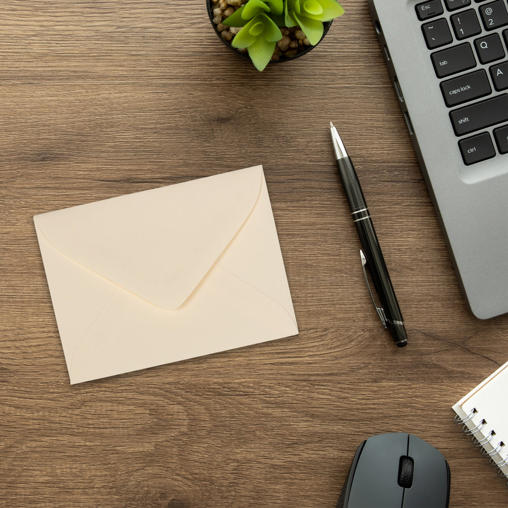 Natural 24lb Strathmore 2 3/4 x 3 3/4 Premium Envelopes