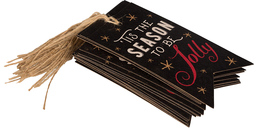Tis the Season Christmas Gift Tags (4 1/4 x 2 3/8) - 16 Pack