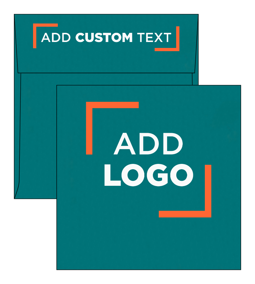 Teal Blue 32lb 6 1/2 x 6 1/2 Square Envelopes
