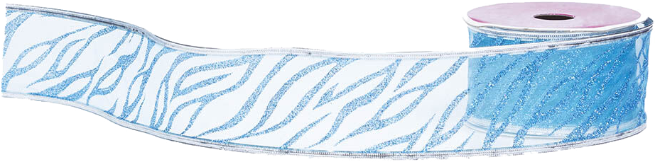 Blue Wave Glitter 3 Yards Ribbon