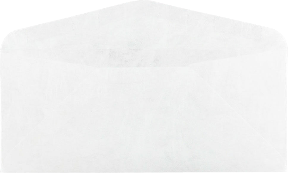 White Tyvek 14lb #10 Regular Envelopes (4 1/8 x 9 1/2)
