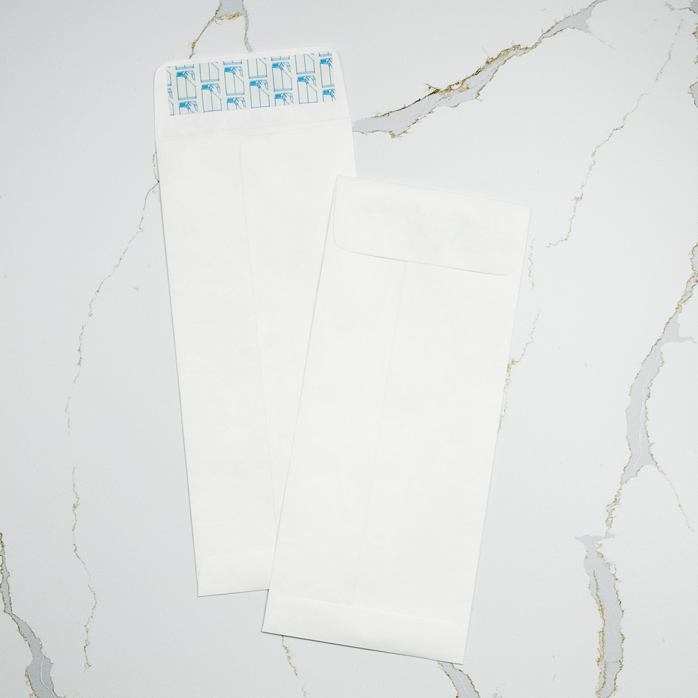 White Tyvek 14lb #14 Regular Envelopes (5 x 11 1/2)