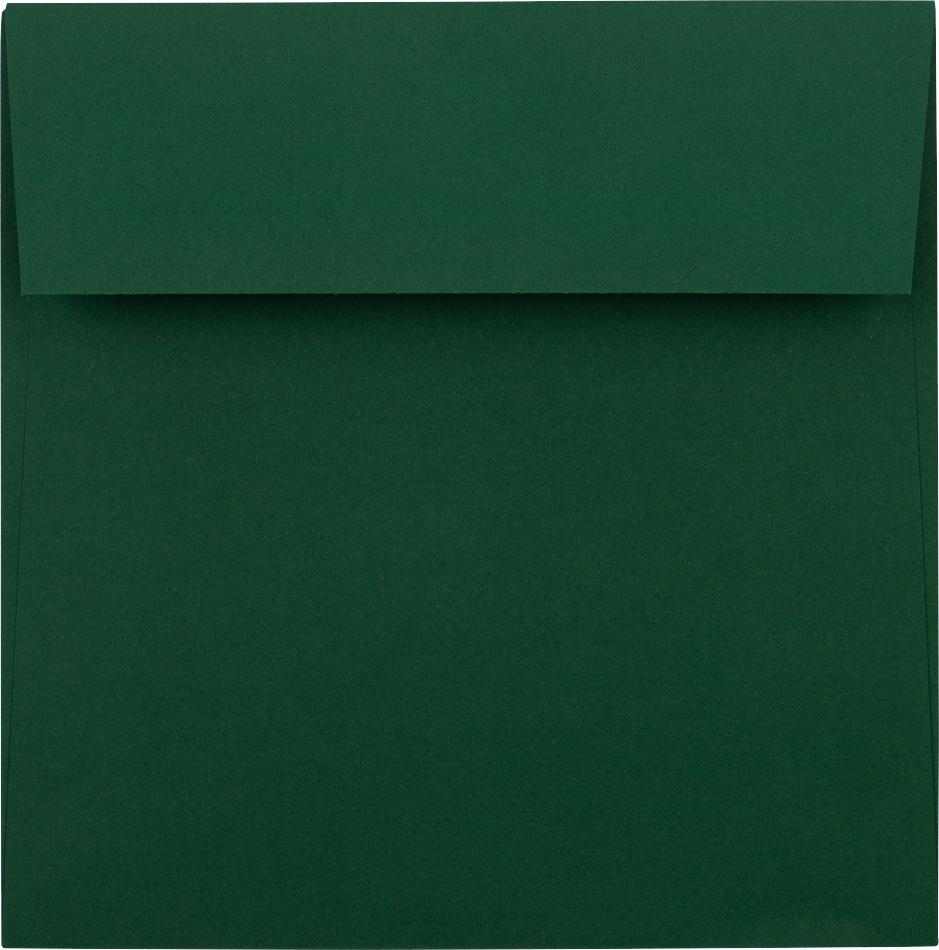 Dark Green 28lb 5 1/2 x 5 1/2 Square Envelopes