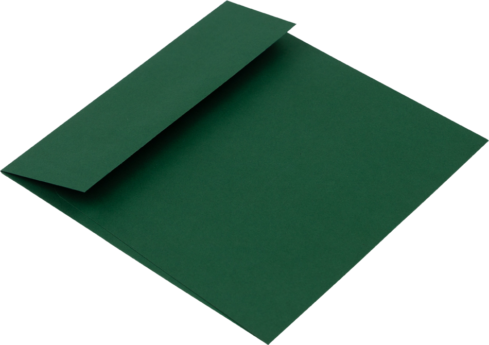 Dark Green 28lb 5 1/2 x 5 1/2 Square Envelopes