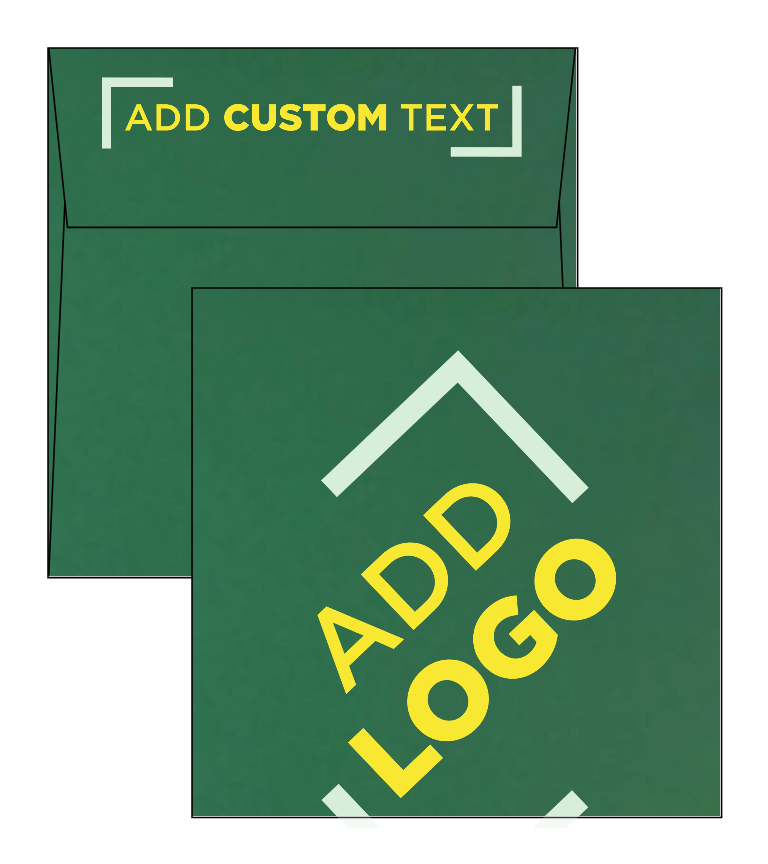 Dark Green 28lb 5 1/2 x 5 1/2 Square Envelopes