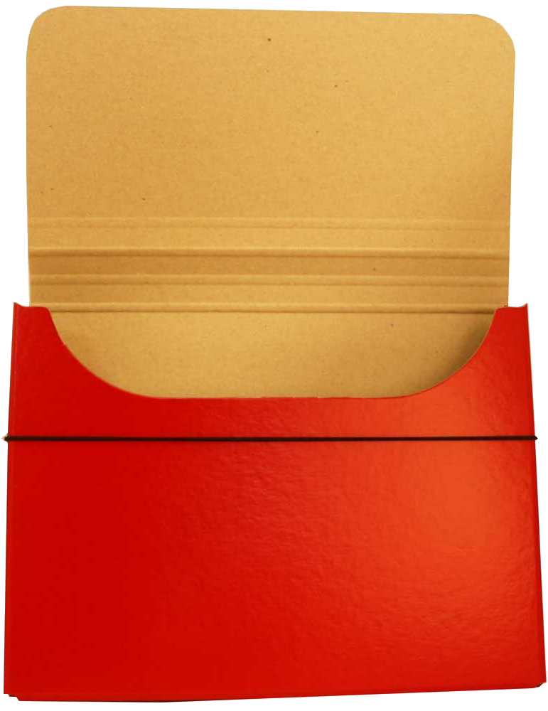 Red 10 x 13 1/4 x 1 1/4 Thick Elastic Portfolios
