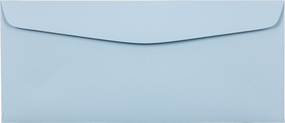 Baby Blue 32lb #10 Regular Envelopes (4 1/8 x 9 1/2)