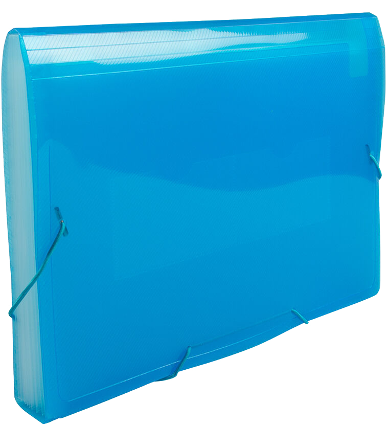 Blue Letter Size 13 Pocket Expanding Files (9 x 13)