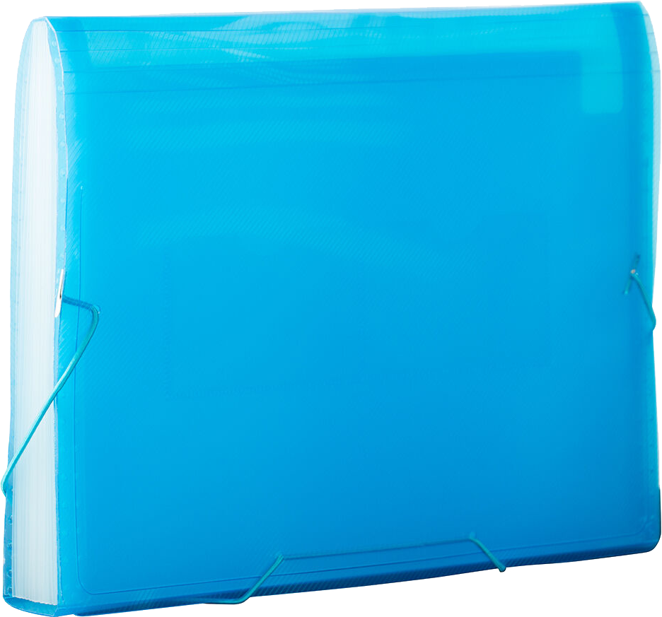 Blue Letter Size 13 Pocket Expanding Files (9 x 13)