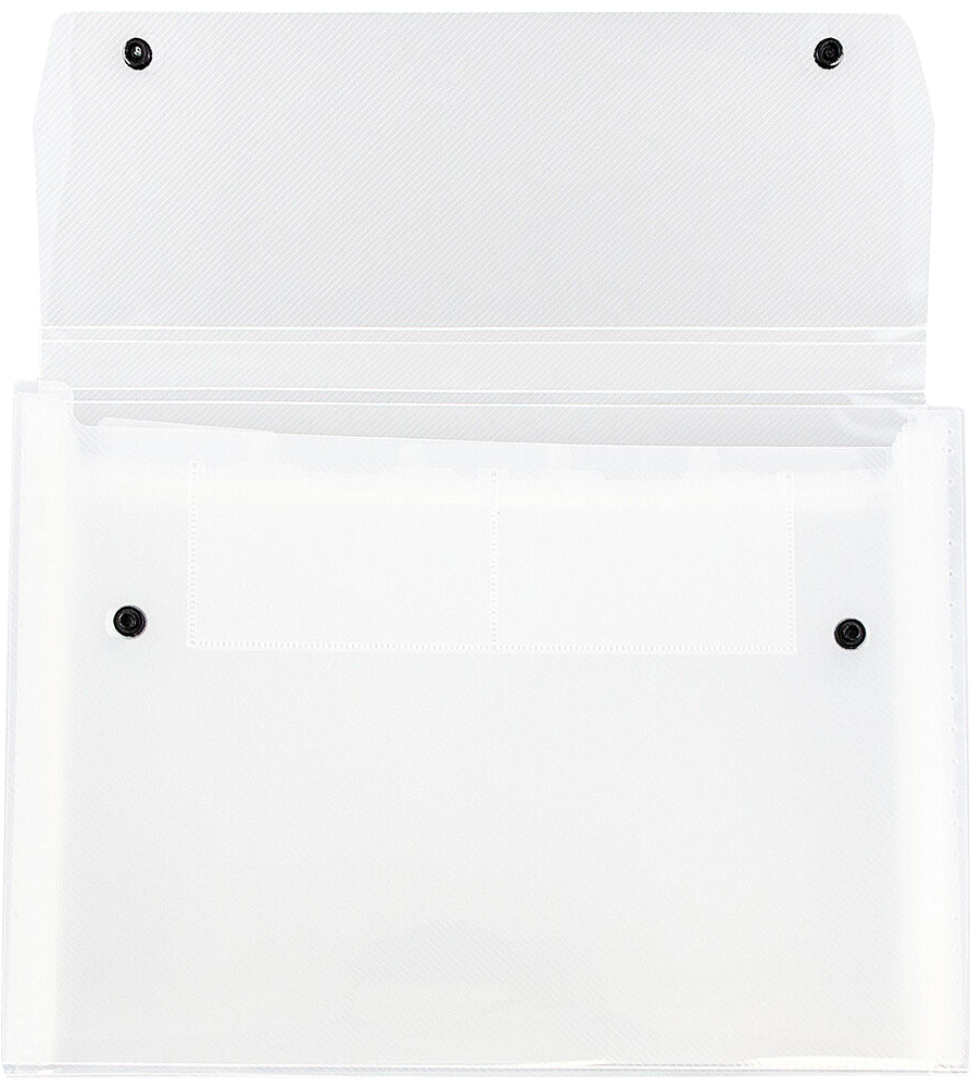 Clear with Snap Letter Size 6 Pocket Expanding Files (9 x 13)