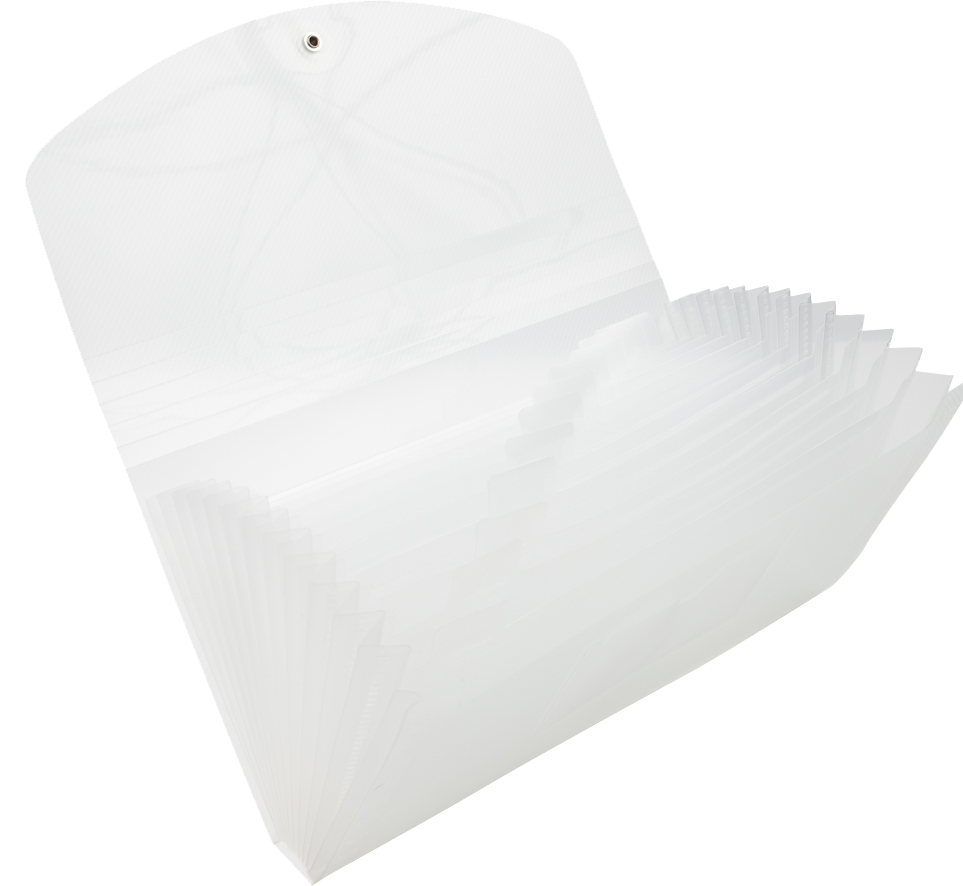 Clear Check Size 13 Pocket Expanding Files (5 x 10 1/2)