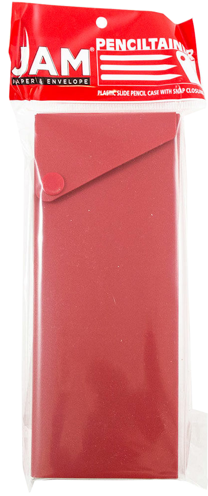 Red Sliding Pencil Case