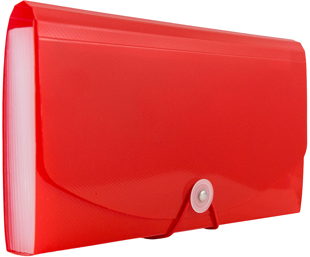 Red Check Size 13 Pocket Expanding Files (5 x 10 1/2)