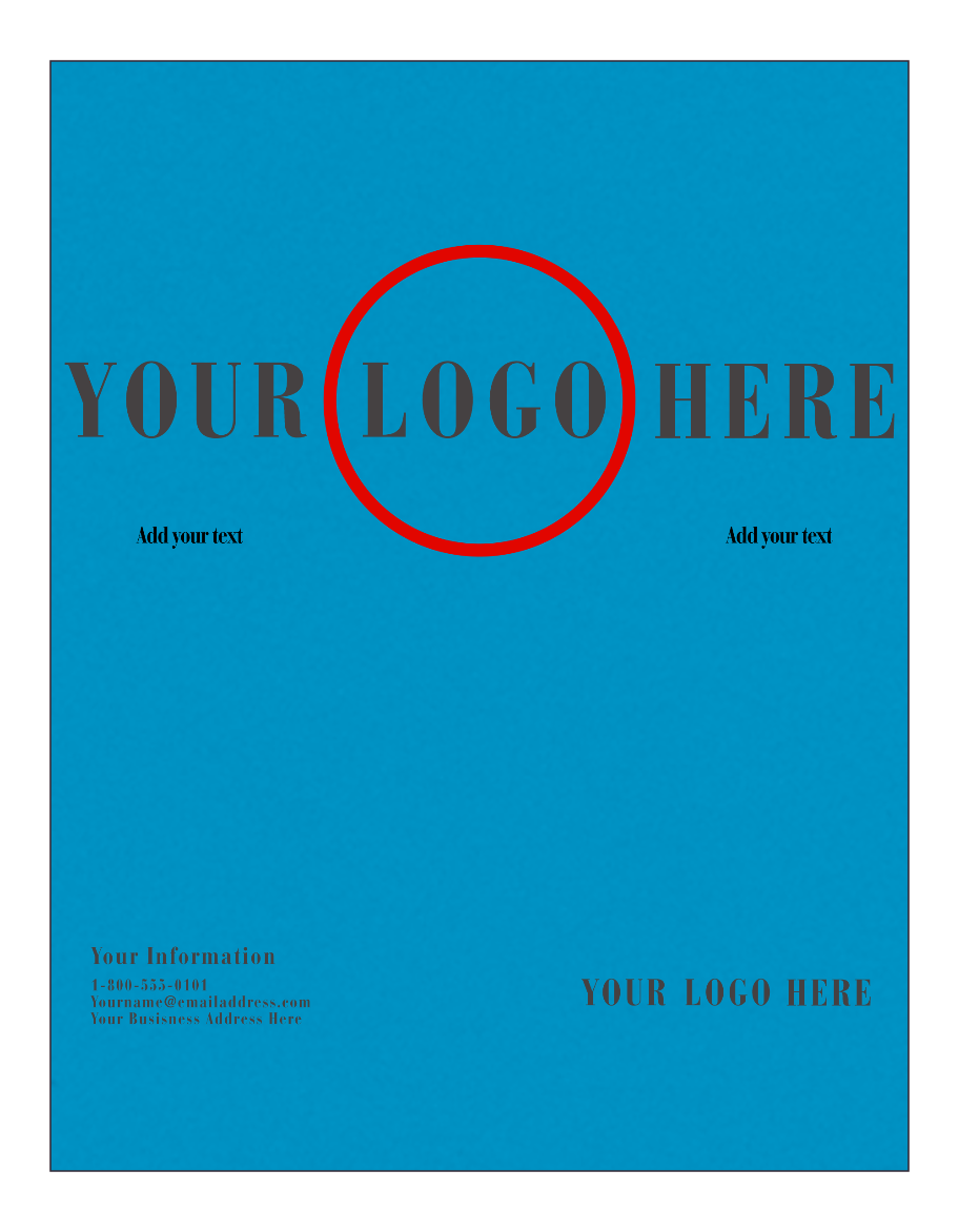 Blue Vellum 110lb 8 1/2 x 11 Cardstock