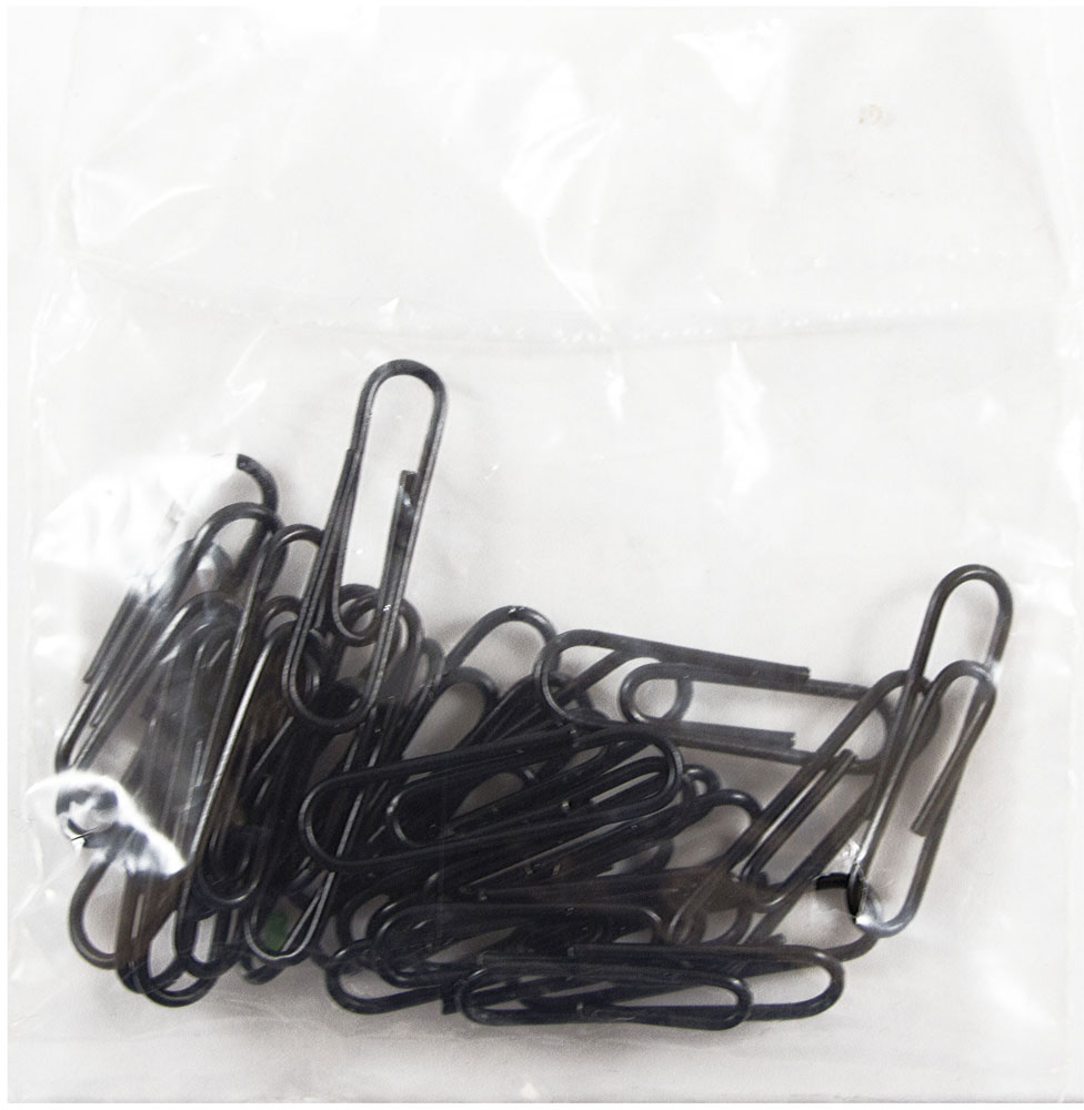 Black Standard Paper Clips - 25 Pack
