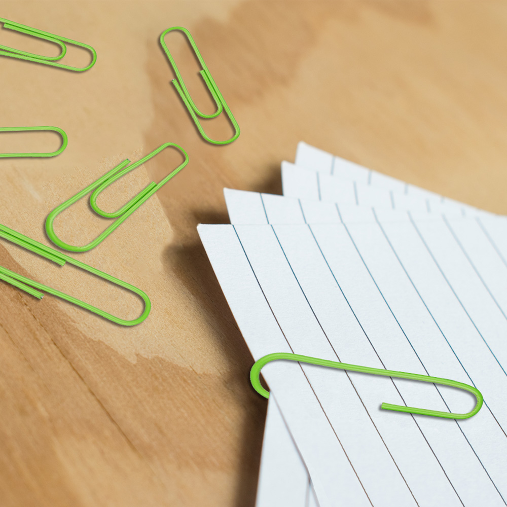 Lime Green Jumbo Paper Clips - 75 Pack